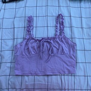 Purple crop top
